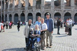 Us In Front of  Colosseum